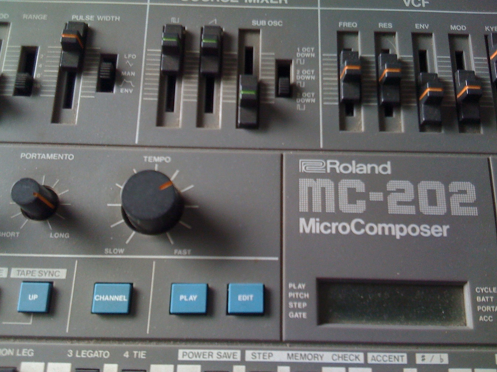 Programming a Roland MC 202 to think it is a TB303