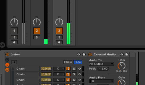 Ableton Tip – all you external gear in one channel